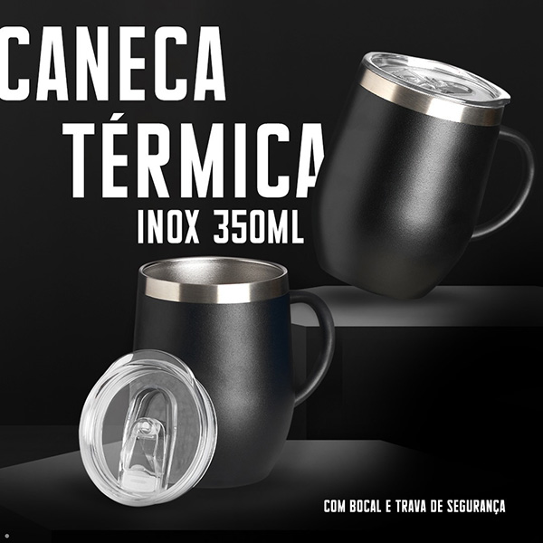 Caneca Trmica Inox 350ml
